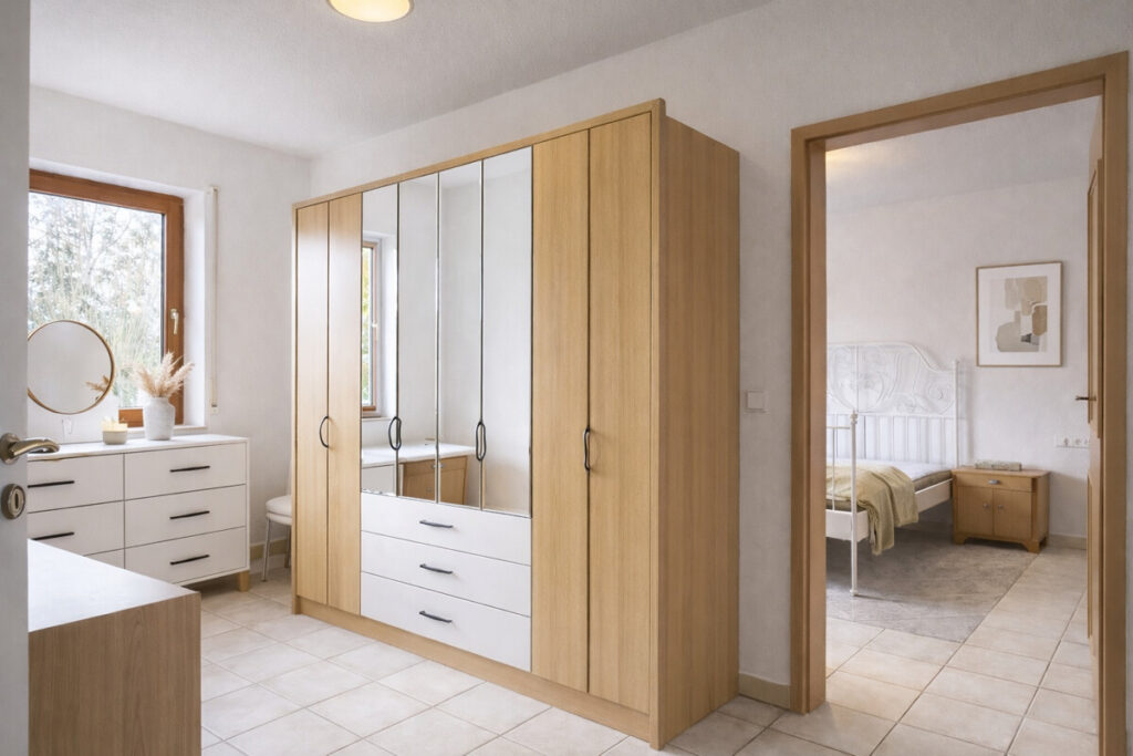 Ankleide-Arbeitszimmer KI-Beispiel